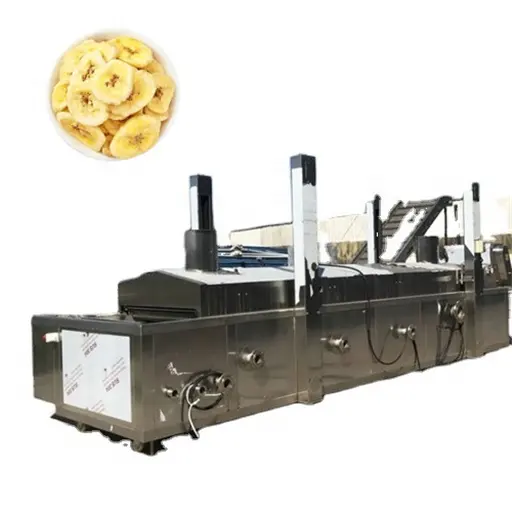 Línea de producción de freidora, palos de patatas fritas congelados, totalmente automática, máquina para hacer patatas fritas