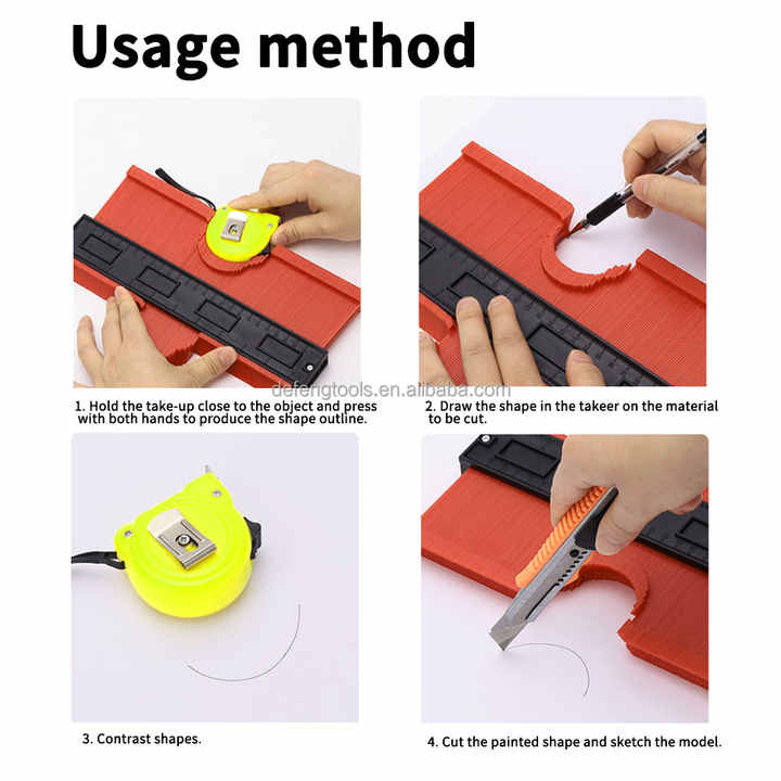 Curved Ruler Contour Taking Tool Contour Gauge Woodwork Stone Automotive Irregular Shape Multifunctional Measuring Hand Tool