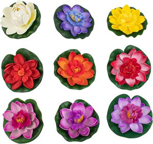 Nhân Tạo Nổi Bọt Hoa Sen Với Nước Lily Pad Cho Ao Vườn Aquarium Trang Trí - Product Image 3