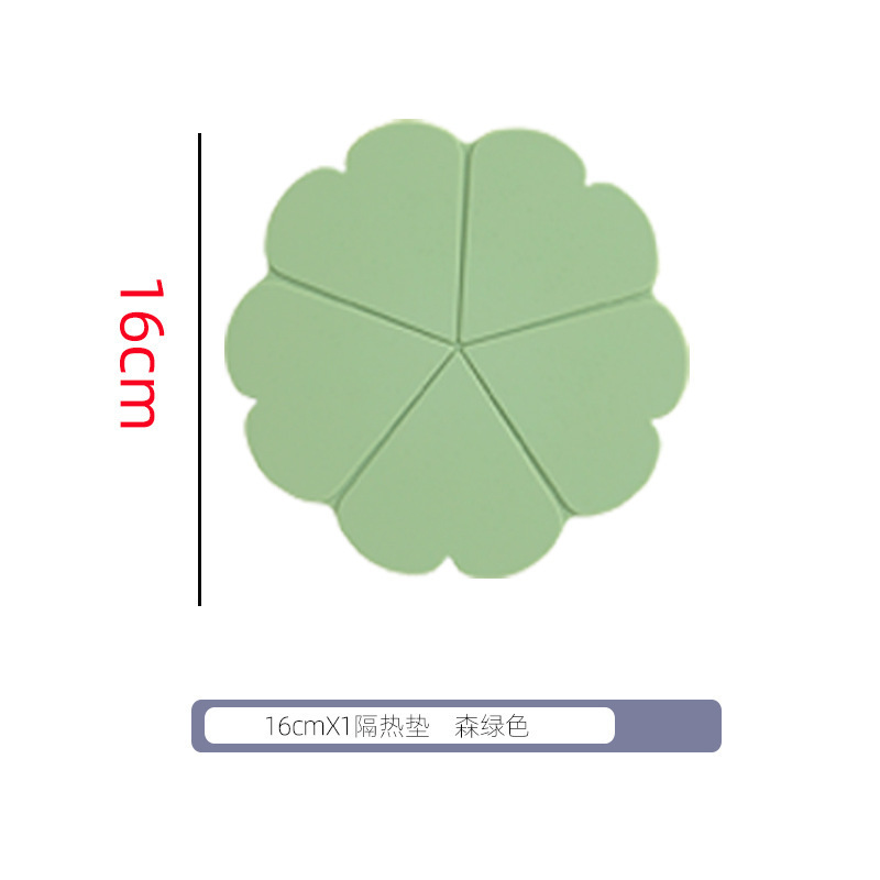 Five-petaled flower, forest green, 1 piece