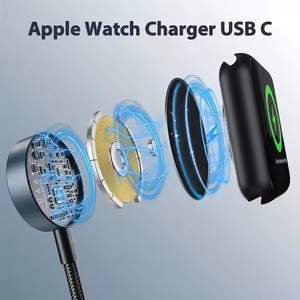 用于Iwatch充电器的3合2 USB C多充电线，用于电话2025的60w旅行多快速充电线新设计 - Product Image 3