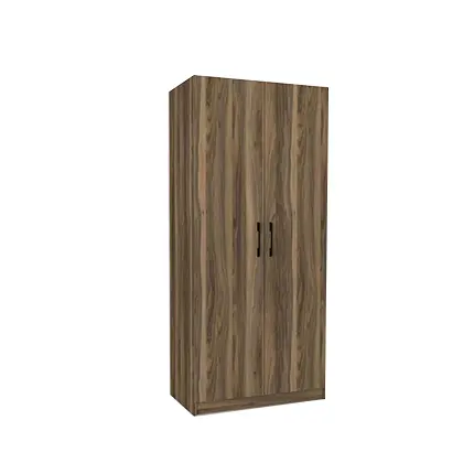 Modern Wood Bedroom Furniture Portable Closet Wardrobe Cloth Cabinet With 2 Sliding Door