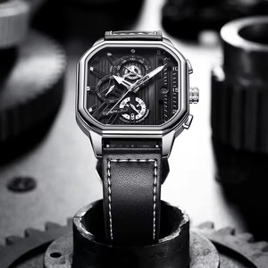 Nuovo marchio di lusso CRRJU <span class=keywords><strong>in</strong></span> pelle orologio da uomo al quarzo per uomo orologi Business Hombre Sport orologio da polso uomo