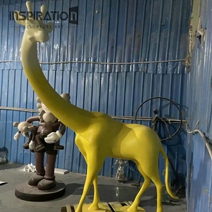 Vườn sợi thủy tinh động vật Nhà cung cấp tùy chỉnh kích thước cuộc sống sợi thủy tinh pinto ngựa tượng - Product Image 5