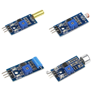 Módulos de sensores 16 en 1, kit de iniciación de 16 tipos, herramienta de aprendizaje de componentes electrónicos DIY para Arduino Raspberry Pi 3B + / Pi 4