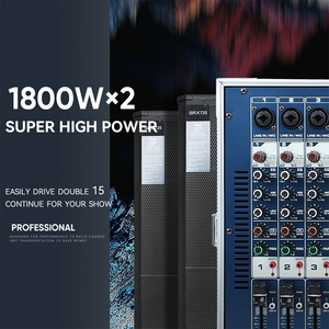 Küçük sahne performansları için güç amplifikatörü mikrofon All-in-one hava kutusu yüksek güç dijital efektör ile taşınabilir 8 kanal karıştırıcı - Product Image 4