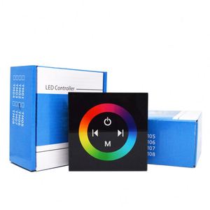 Rgb светодиодный контроллер с сенсорной панелью настенный PWM 12v 24v 12A 288w неоновый цветной контроллер света smd5050 rgb сенсорная панель - Product Image 2