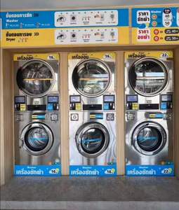 Coin <strong>Operated</strong> Laundry Washing Machine , Fully Automatic Washing Machine With Drying Commercial Laundry Machines for Business - Product Image 2