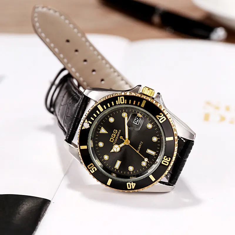 WJ-9696 2020 High-end E Elegante Generoso Grosso Mais Recente Moda Perfeito Homens de Pulso de Quartzo Relógios