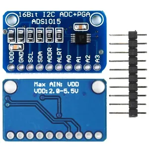 16 Bit I2C ADS1115 ADS1015 Modul ADC 4 Kanal mit Pro Gain Verstärker 2,0 V bis 5,5 V für Arduino RPi - Product Image 3