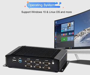D4 64GB 8 ° Gen Intel Core PC I7-8565U 8USB 6COM doppio Display VGA + HD Desktop Computer GPIO silenzioso industriale minuscolo PC - Product Image 3