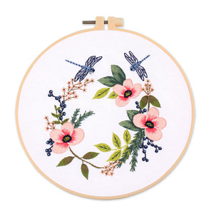 Embroidery <strong>Kit</strong> for Adults Beginners Starter Cross Stitch <strong>Kit</strong> with Flower <strong>Pattern</strong> Stamped - Product Image 6