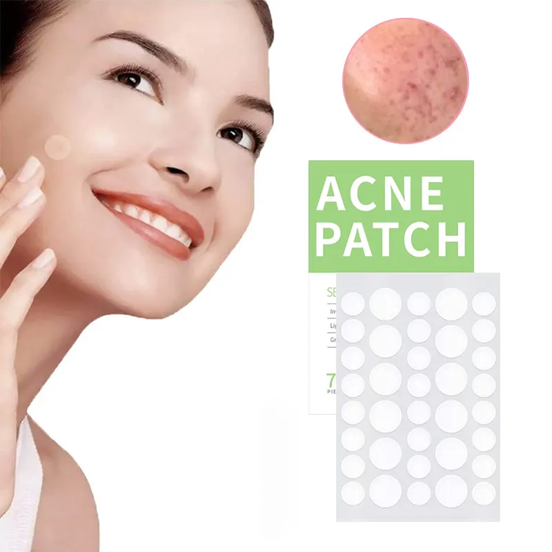 Patchs hydrocolloïdes transparents médicaux invisibles de marque privée OEM pour les taches patchs d'acné