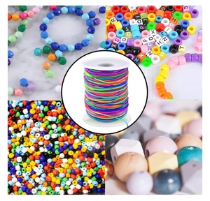 Cuerda elástica para pulsera, cuerda elástica de arcoíris para fabricación de joyas y manualidades - Product Image 6