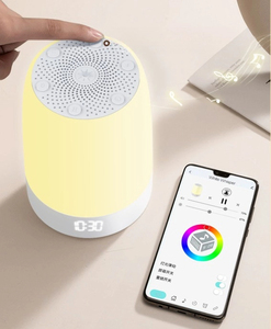 Taşınabilir beyaz gürültü makinesi zaman yükselmeye çalar saat gece lambası ve şifa ses terapi makinesi Wi-Fi kontrolü her yerden App - Product Image 1