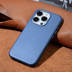 定制免费样品官方纳帕图案5色专用聚氨酯皮革手机外壳，适用于iPhone 13 15 Pro Max - Product Image 6