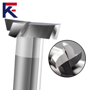 KF karbür t-yuvası freze kesicisi kaplama ile çelik 4 flüt T yuvası freze için Cnc makinesi Tungsten çelik aracı - Product Image 1
