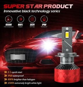 Xenplus U17 130W 20000LM 6500K H1 H3 H4 H7 H11 H13 9005 9006 9012 9004 9007 tự động hệ thống chiếu sáng H7 Led Đèn Pha bóng đèn - Product Image 5