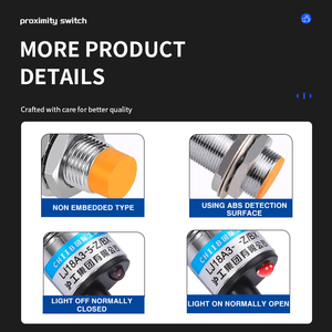 12mm di alta qualità IP67 automatico rilevamento a filo NPN PNP interruttore metallico sensore di prossimità induttivo Standard - Product Image 6