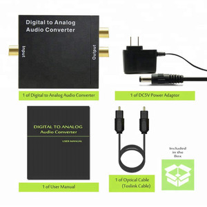 SPDIF-Convertidor de Audio óptico/Coaxial Digital a fibra analógica - Product Image 6