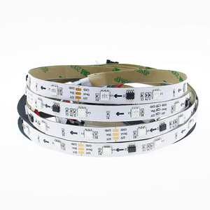 2022 led ışık DC12V 5m 30/48/60leds/m 5050 SMD RGB WS2811 IC piksel adreslenebilir beyaz PCB akıllı piksel Led şerit - Product Image 5