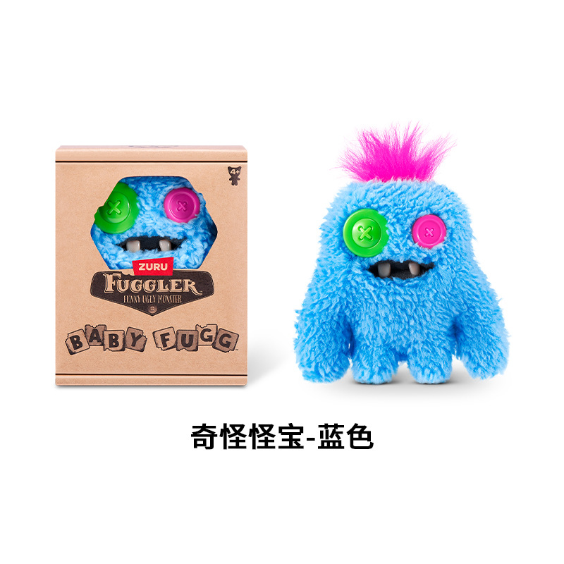 Trésor de monstre de dent mignon trésor de monstre étrange bleu