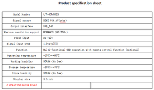 Scheda Controller LCD con risoluzione Max 800*600 LVDS to AV USB LCD HD-MI rgb _ 54pin schede LCD e accessori - Product Image 2