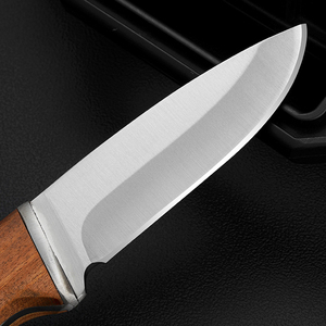 OEM cố định lưỡi dao gỗ xử lý thép không gỉ balde cắm trại survivalfull tang bushcraft săn bắn dao với nylon vỏ bọc - Product Image 6