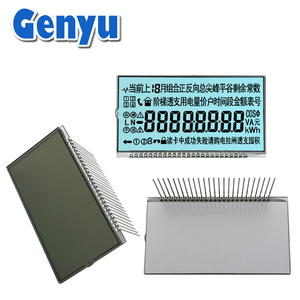 Kunden spezifischer 7-Segment-8-stelliger Pin-Anschluss Blaues Hintergrund beleuchtungs segment LCD-Display Htn Lcd für Energie zähler - Product Image 5