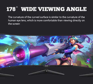 Sıcak satış kavisli monitör Lcd ekran 24 inç Pc 144Hz 24 inç 2K 27 inç Led geniş Ips oyun bilgisayarı monitör ekranı - Product Image 5