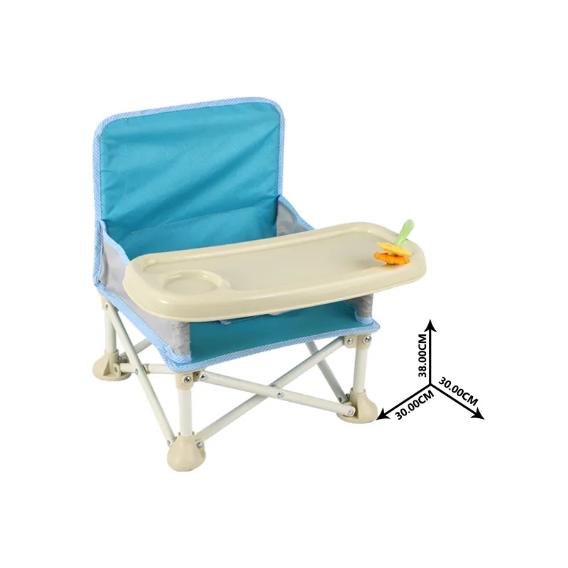 Mainan baru kursi tinggi portabel makan berkemah, pantai rumput perjalanan anak-anak nampan kursi lipat kursi Rocker bayi