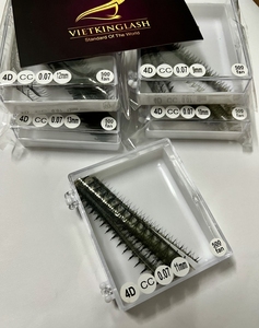新库存5D预制睫毛延伸0.05 0.07长根窄扇形睫毛预延伸睫毛从睫毛到头发