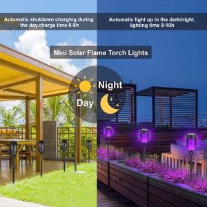 Luzes de rua solares claras exteriores do jardim do diodo emissor de luz impermeável do toque solar do <span class=keywords><strong>sensor</strong></span> para o caminho do pátio