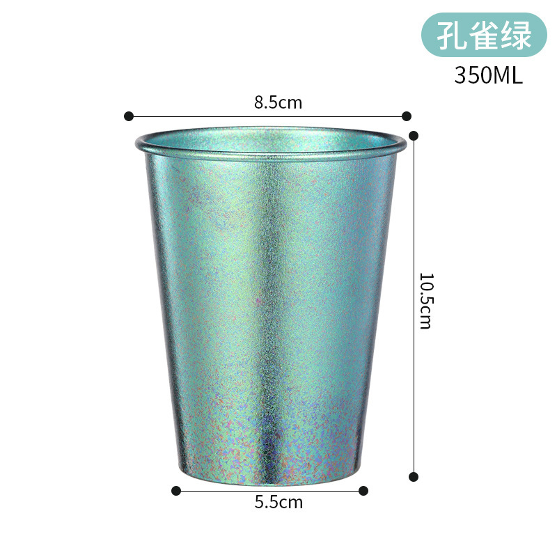 Peacock Green (Pure Titanium Beer Mug)
