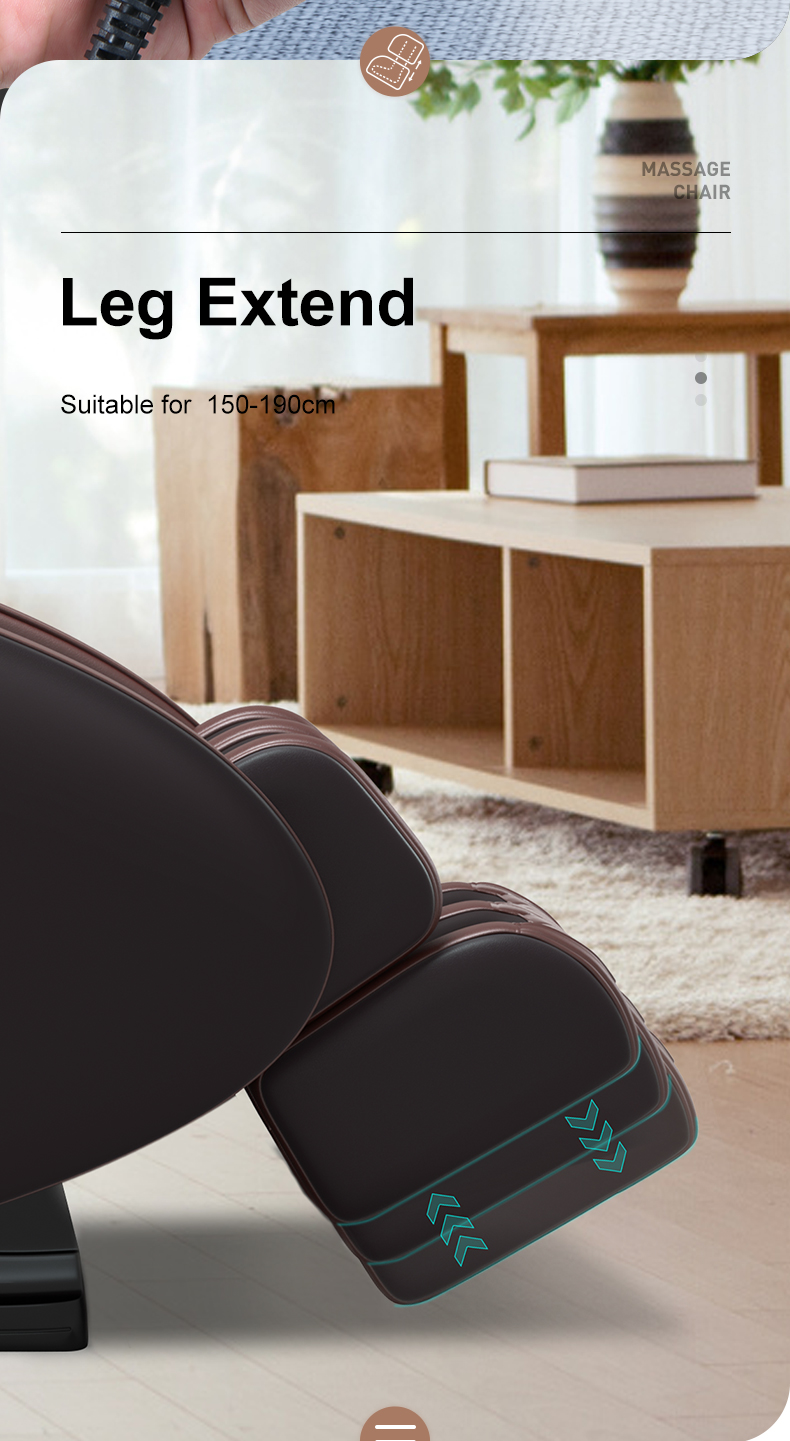 Jare V6 Luxury Automatic Shiatsu Kneading Cheap New Design Electric Zero Gravity Heated Home Body Care 4D Massage Chair