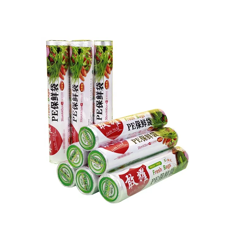 スーパーマーケットの新鮮な野菜の透明なプラスチックロールHDPEはロールでバッグを生産します