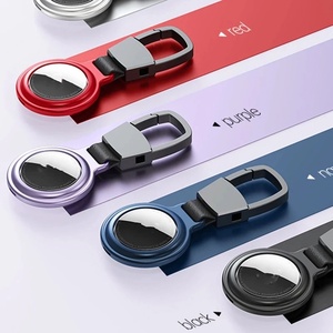 Trend Apple Airtags için 2024 yeni su geçirmez silikon koruyucu kapak deri koruyucu kılıf Airtag için manyetik anahtarlık durumda - Product Image 2