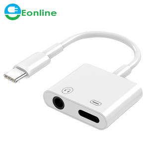 2 in1タイプC-USBC for iPad Pro 11 Huawei Mate 20 Pro Lite電話アダプター充電器3.5mmジャックイヤホンデータ同期ケーブル - Product Image 1