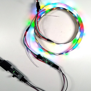 Taidacent WS2812 Serial Port Programmier barer blinkender LED-Licht regler Voll farbiger WS2812B RGB-LED-Streifen mit Fernbedienung 12V
