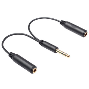 <span class=keywords><strong>6.35mm</strong></span> סטריאו <span class=keywords><strong>6.35mm</strong></span> נקבה מתאם <span class=keywords><strong>6.35mm</strong></span> Y ספליטר אודיו כבל 20cm זוגי 6.5mm מגבר כבל