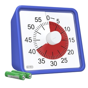 Công cụ quản lý pin bao gồm lớp học màu Xanh 60 phút đồng hồ đếm ngược hẹn giờ trực quan cho trẻ mới biết đi, Tự kỷ, ADHD hoặc người lớn - Product Image 4
