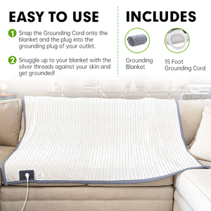 Couverture de mise à la terre conductrice écologique certifiée CE Anti-anxiété Réduction de l'inflammation Concepteur solide pour avion Vente en gros - Product Image 2