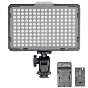 Neewer kısılabilir 176 LED Video işığı kamera LED Panel ile 2200mAh Li-ion pil + şarj cihazı, dijital SLR kameralar için - Product Image 1