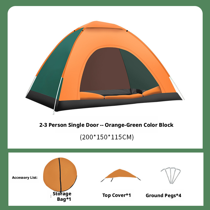 Porte simple moyenne de couleur vert orange (200*150*110cm)Double