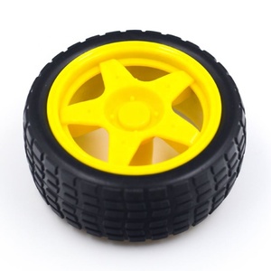 2017 roboter Smart Auto Fahrzeug Roboter Reifen Rad Reifen mit DC 3 V-6 V Getriebe Motor für arduinos - Product Image 6