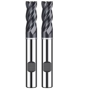 Hrc58 Tungsten Steel Carbide 4 Flutes End Mill with <strong>Weldon</strong> Shank CNC Milling Cutter Tool for Metal - Product Image 1