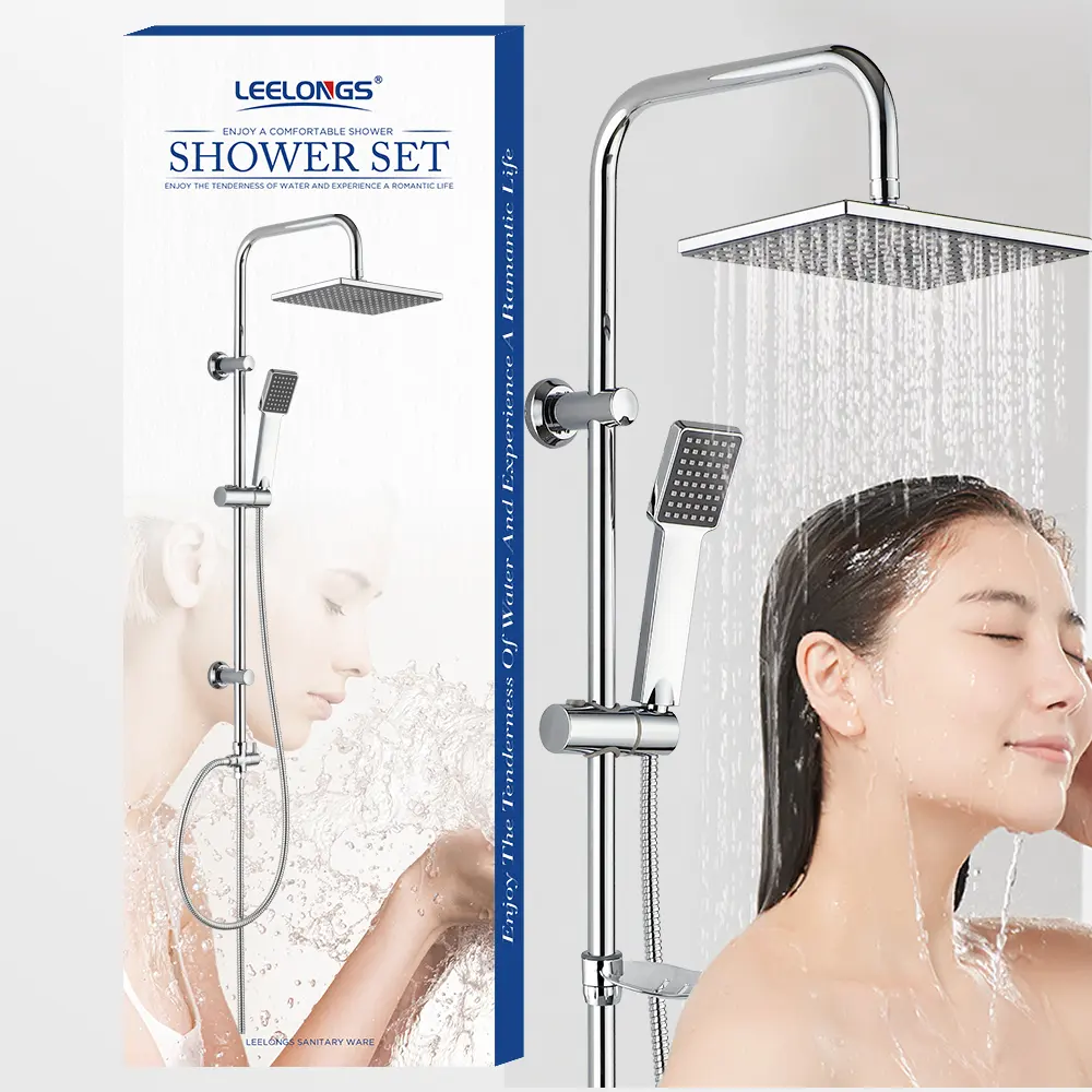 Yuyao doccia a pioggia fabbrica tonda in acciaio inox set doccia doccia ad alta pressione