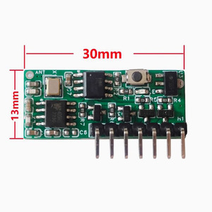 Taidacent 433Mhz Kit de transmisor y receptor RF inalámbrico DIY 12V Kit de módulo transceptor de Control remoto con relé de controlador