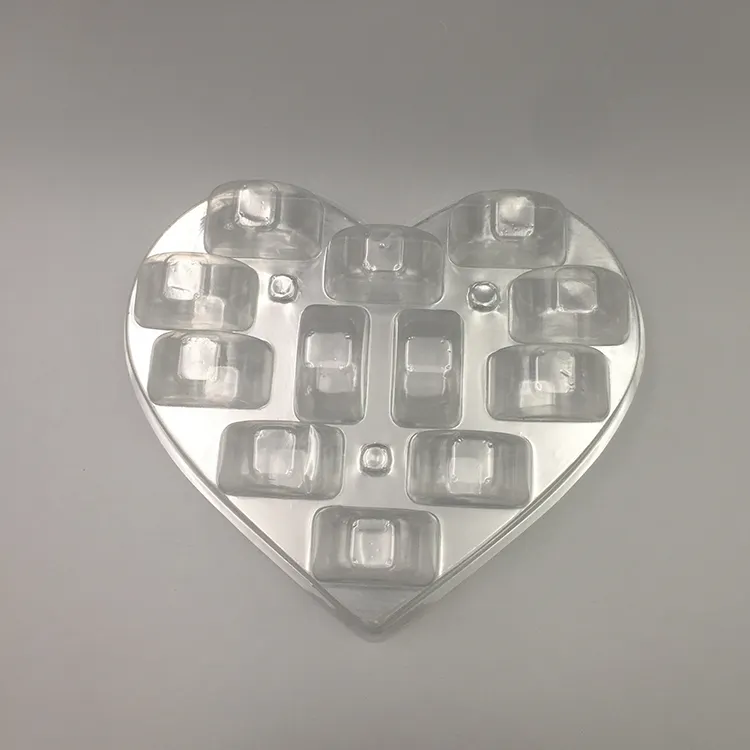 Cina a forma di cuore ovale della bolla per il cioccolato di plastica a conchiglia scatola di imballaggio prodotti