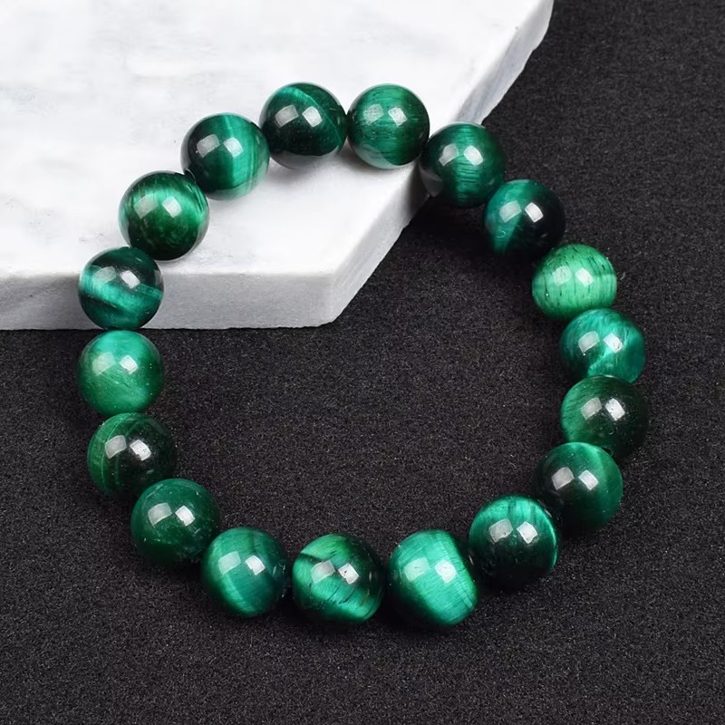 Green tigers eye bracelet